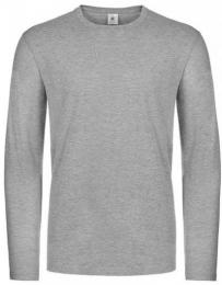 B&C Men´s T-Shirt #E190 Long Sleeve– Sport Grey (Heather)