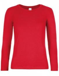 B&C Women´s T-Shirt #E190 Long Sleeve– Red