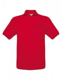 B&C Unisex Polo Safran Pocket– Red