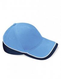 BEECHFIELD B171 Teamwear Competition Cap-Sky Blue/French Navy/White