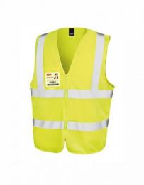 RESULT SAFE-GUARD RT202 Zip I.D. Safety Tabard-Fluorescent Yellow