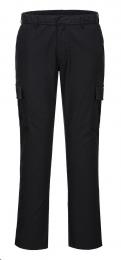 Slimowane spodnie robocze bojówki PORTWEST Stretch Slim S231-Black Short