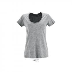 Klasyczna koszulka damska SOL'S METROPOLITAN-Grey melange
