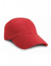RESULT HEADWEAR RH24 Low Profile Heavy Brushed Cotton Cap-Red