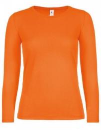 B&C Women´s T-Shirt #E150 Long Sleeve– Orange