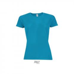 Damski t-shirt sportowy SOL'S SPORTY WOMEN-Aqua