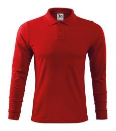 Koszulka polo z długim rękawem MALFINI Single J. LS 211-czerwony