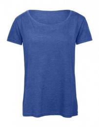 B&C Women´s Triblend T-Shirt– Heather Royal Blue