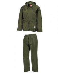 RESULT RT95A Waterproof Jacket & Trouser Set-Olive Green