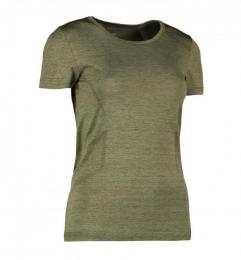 Damski t-shirt bezszwowy GEYSER G11020-Olive melange