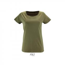 Damska koszulka z bio bawełny SOL'S MILO WOMEN-Khaki