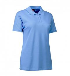 Damska koszulka polo ze stretchem ID 0527-Light blue