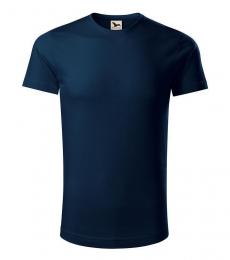 Koszulka t-shirt męski MALFINI Origin 171-granatowy