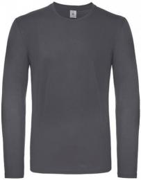 B&C Men´s T-Shirt #E150 Long Sleeve– Dark Grey
