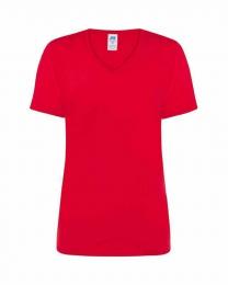 Damski t-shirt V-neck JHK TSRL CMFP-Red
