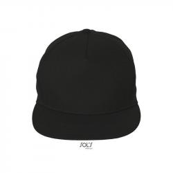 5-panelowa czapka z prostym daszkiem SOL'S SONIC-Black