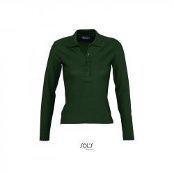 Damska koszulka polo z długim rękawem SOL'S PODIUM-Golf green