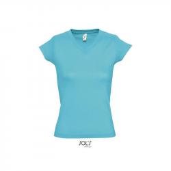 Damska koszulka V-neck SOL'S MOON-Atoll blue