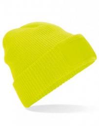 BEECHFIELD B440 Thinsulate™ Patch Beanie-Fluorescent Yellow