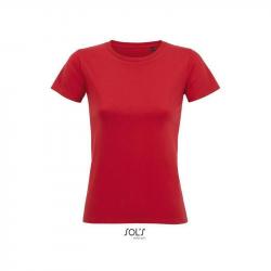 Klasyczna koszulka damska SOL'S IMPERIAL FIT WOMEN-Red