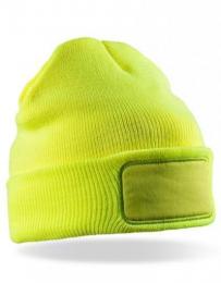 RESULT WINTER ESSENTIALS RC034 Double Knit Thinsulate™ Printers Beanie-Fluorescent Yellow