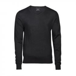 TEE JAYS Men´s V-Neck Sweater TJ6001-Black