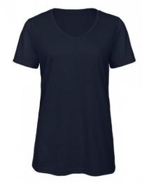 B&C Women´s V-Neck Triblend T-Shirt– Navy