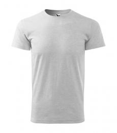Męska klasyczna koszulka MALFINI Basic 129-jasnoszary melanż