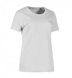 Damski t-shirt ekologiczny ID 0553-Light grey melange