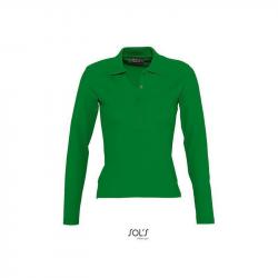 Damska koszulka polo z długim rękawem SOL'S PODIUM-Kelly green