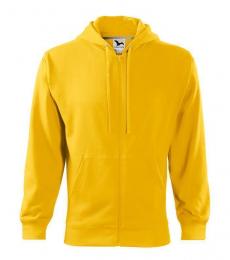 Męska bluza na zamek MALFINI Trendy Zipper 410- żółty