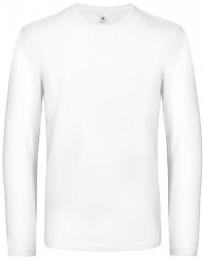 B&C Men´s T-Shirt #E190 Long Sleeve– White