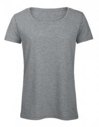 B&C Women´s Triblend T-Shirt– Heather Light Grey