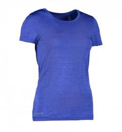 Damski t-shirt bezszwowy GEYSER G11020-Royal blue melange
