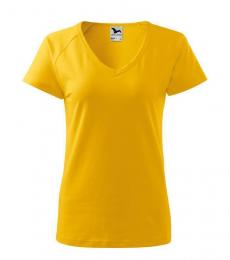 Damska koszulka MALFINI Dream 128-żółty