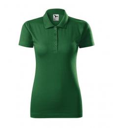 Damska koszulka polo MALFINI Single J. 223-zieleń butelkowa