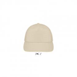 5-panelowa czapka z daszkiem SOL'S SUNNY-Beige / White