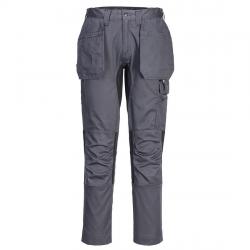 Spodnie serwisowe stretch z kieszeniami kaburowymi PORTWEST WX2 CD883-Metal Grey