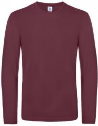 B&C Men´s T-Shirt #E190 Long Sleeve– Burgundy