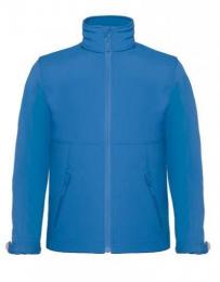 B&C Kids´ Hooded Softshell Jacket– Azure