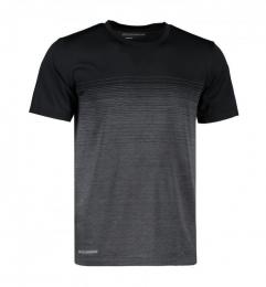 Męski t-shirt bezszwowy GEYSER paski G21024-Black