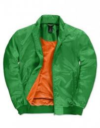 B&C Men´s Jacket Trooper– Real Green/Neon Orange