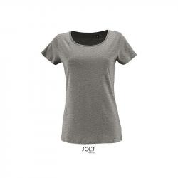 Damska koszulka z bio bawełny SOL'S MILO WOMEN-Grey melange