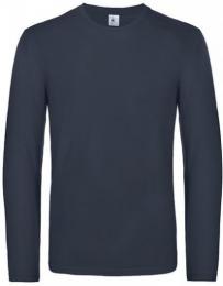 B&C Men´s T-Shirt #E190 Long Sleeve– Navy