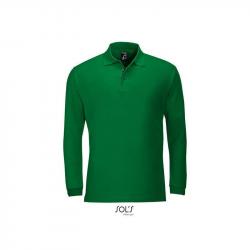 Męska koszulka polo z długim rękawem SOL'S WINTER II-Kelly green