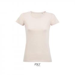 Damska koszulka z bio bawełny SOL'S MILO WOMEN-Creamy pink