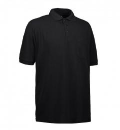 Męska koszulka polo z kieszonką ID 0520-Black