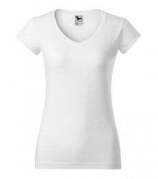Damska koszulka MALFINI Fit V-neck 162-biały