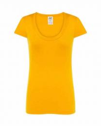 Damski t-shirt V-neck JHK TSUL CRT-Peach