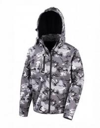RESULT RT235 Camo TX Performance Hooded Softshell Jacket-Camo Charcoal